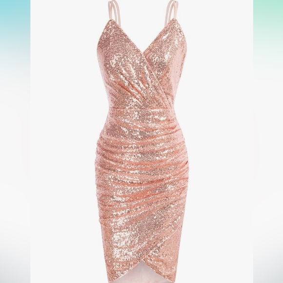 Grace Karin Dresses & Skirts - Women’s rose gold cocktail dress